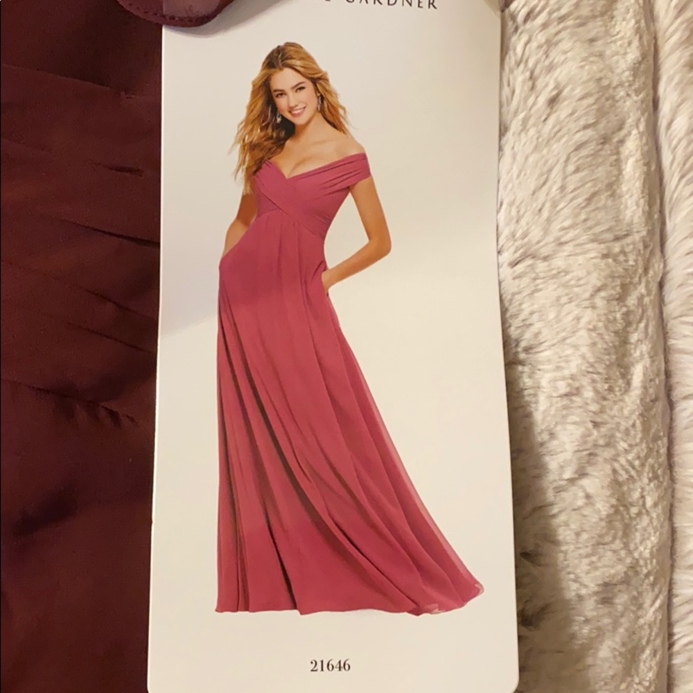 Morilee bridesmaid dress in Bordeaux